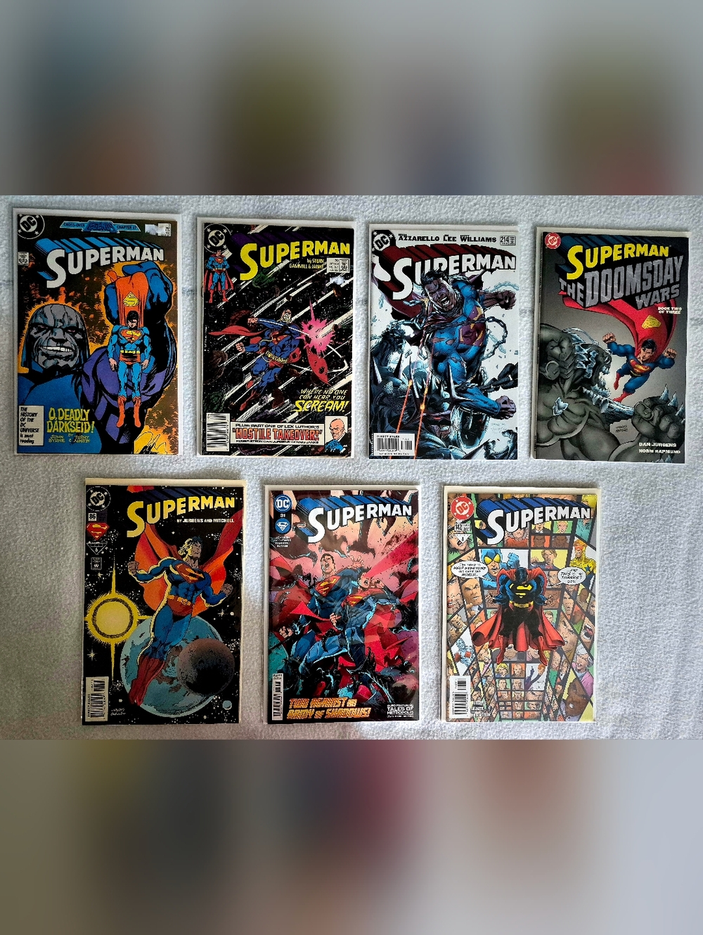 Superman DC Comics High Grade Comic Book Lot of 7 issue # 3,30,214,2,86,31,142